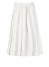 3.1 Phillip Lim White Knife Pleat Midi Skirt In White