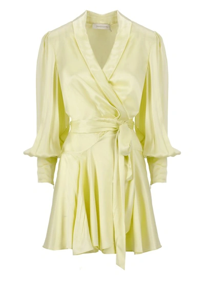 ZIMMERMANN SILK WRAP MINI DRESS