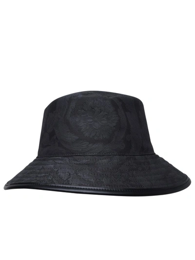 Versace Logo Hat. In Black