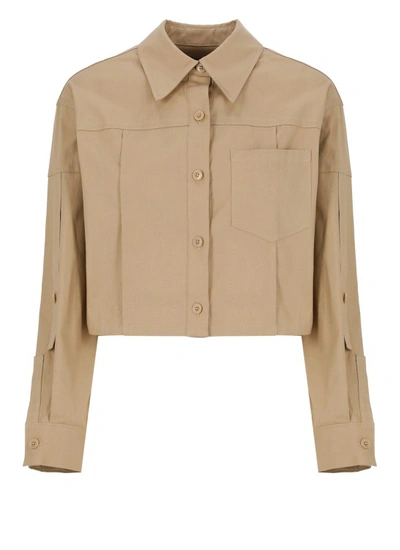3.1 Phillip Lim / フィリップ リム Slv Cropped Shirt In Neutrals