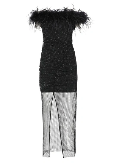 Self-portrait Midi Dresses In Black