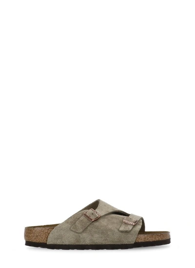 Birkenstock Dove Grey Suede Leather Sandals