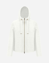 Herno Bomber Jacket In Embroidered Delon In White