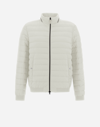 Herno Ecoage Bomber Jacket In Grey Pearl