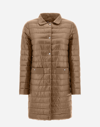 Herno Coat In Nylon Ultralight In Camel