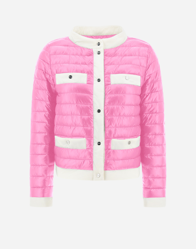 Herno Nylon Ultralight And Ecoage Jacket In Pink