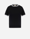 Herno Casual Satin T-shirt In Black