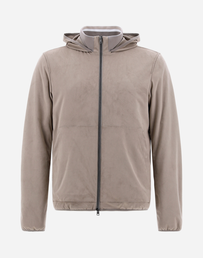 Herno Techno Lux Bomber Jacket In Grey