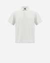 Herno Polo Shirt In Crepe Jersey In Ice
