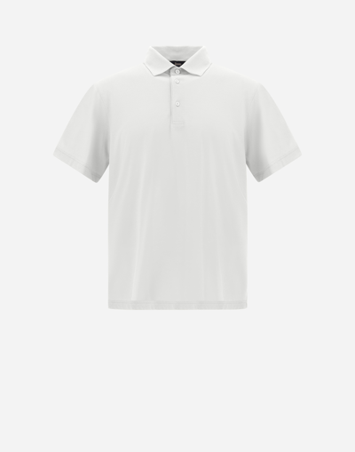 HERNO POLO SHIRT IN CREPE JERSEY