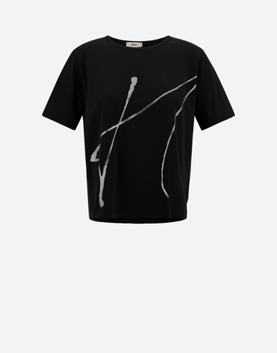 Herno Interlock Jersey T-shirt In Black