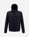 Herno Ultralight Matt Bomber Jacket In Blue