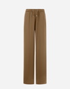 Herno Trousers In Casual Satin In Sand