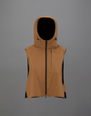 Herno Sleeveless Laminar Jacket In Gore-tex Paclite In Tobacco