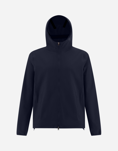 Herno Bomber Jacket In Essence In Navy Blue