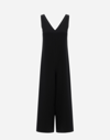 Herno Viscose Effect Jumpsuit In Black