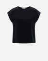 Herno Chic Cotton Jersey ＆ Chic Mesh Tシャツ In Black