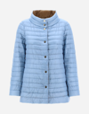 Herno Quilted Reversible Down Jacket In Teal