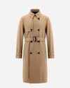 Herno Delon And Monogram Trench Coat In Sand