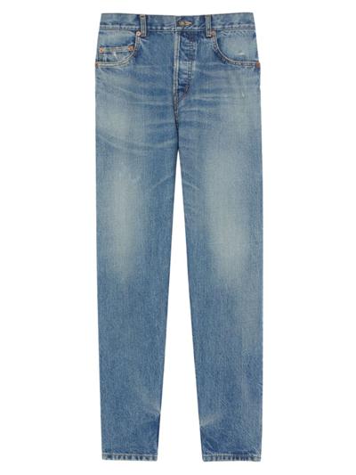 Saint Laurent Vanessa Slim-cut Jeans In Charlotte Blue