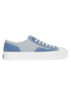 Givenchy Men's City Sneakers In Canvas And Suede In Sky Blue