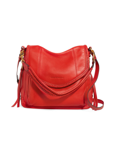 Aimee Kestenberg All For Love Convertible Leather Shoulder Bag In Corvette Red