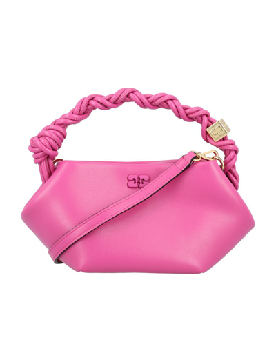 Ganni Bou Mini Handbag In Shoking Pink