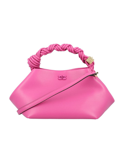 Ganni Bou Small Handbag In Shoking Pink