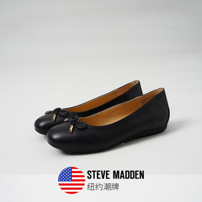 Steve Madden 【复古优雅】思美登芭蕾风蝴蝶结通勤鞋单鞋女 Haverly In Black