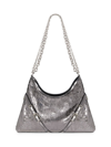 GIVENCHY WOMEN'S MEDIUM VOYOU CHAIN BAG IN LAMINATED LEATHER
