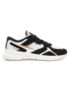 Hugo Boss Mixed-material Sneakers With Suede And Mesh In Anthracite Multi