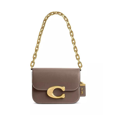 Coach 蔻驰() Luxe Refined Leather 女士单肩包偶像包 In Brown
