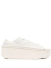 Y-3 Kyasu Lo Flatform Sneakers In Neutrals