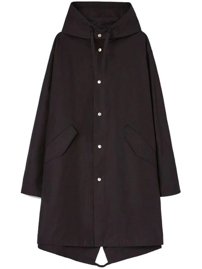 Jil Sander Black Logo Parka Jacket