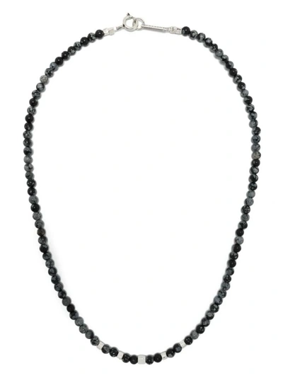 Marant Mr Grigri Beaded Necklace In Black