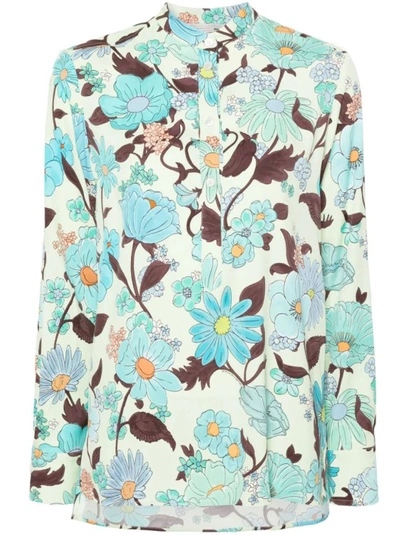 STELLA MCCARTNEY LADY GARDEN PRINT MULTICOLORED SHIRT