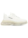 BALENCIAGA TRIPLE S CLEAR SOLE SNEAKERS