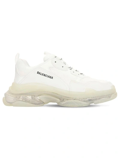 Balenciaga “triple S Clear Sole”运动鞋 In White