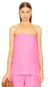 Bondi Born Delphi Strapless Top In Rose