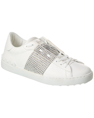 Valentino Garavani Valentino Leather Sneaker In White