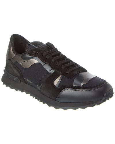 Valentino Garavani Leather Sneaker In Black