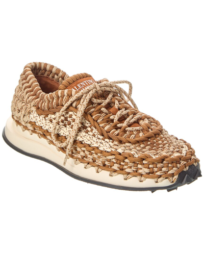 Valentino Garavani Valentino Rope Sneaker In Brown