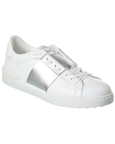 Valentino Garavani Valentino Leather Sneaker In White