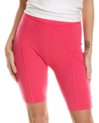 Helmut Lang Relaxed Fit Micro Bond Short In Pink