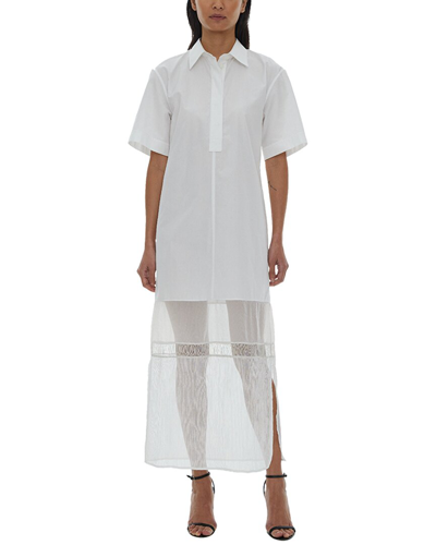 Helmut Lang Relaxed Fit Shirtdress In White