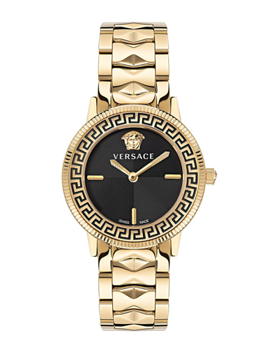 Versace Women's 36mm Stainless Steel Bracelet Watch In Gold