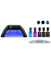 JOYA MIA JOYA MIA GEL NAIL POLISH STARTER 7PC KIT WITH LED LAMP AND 3 COLORS