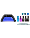 JOYA MIA JOYA MIA GEL NAIL POLISH STARTER 7PC KIT WITH LED LAMP AND 3 COLORS