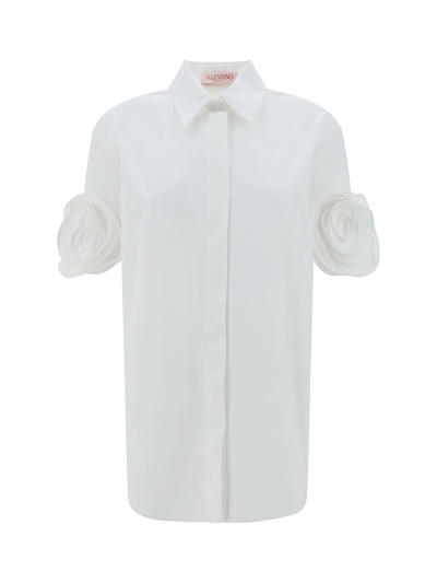 Valentino Shirt In Bianco Ottico