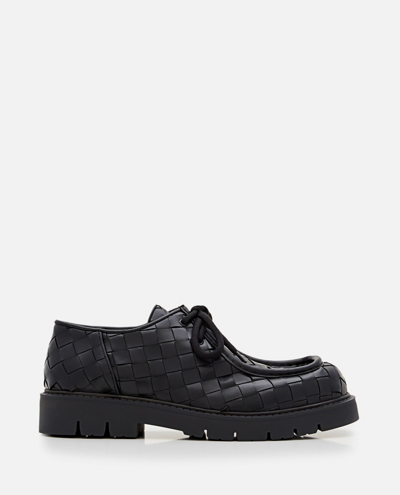 Bottega Veneta Intreccio Loafers In Black